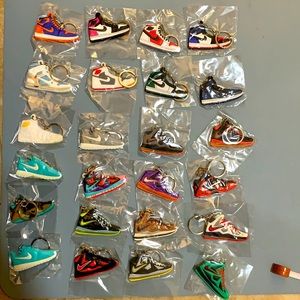 $30 for 24 sneaker key chains